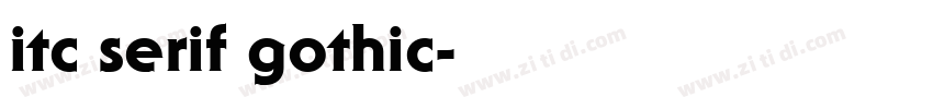 itc serif gothic字体转换
